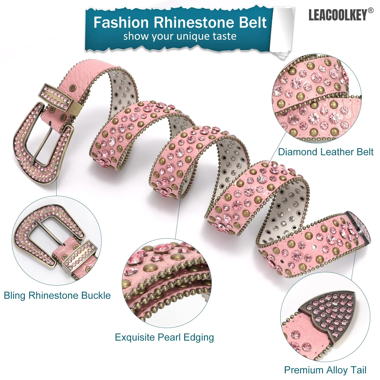 Western Cowgirl Rhinestone Belt for Jeans  Fashion Rhinestone Belt for Women Men  Ladies Bling Rhinestone Belt for Dress