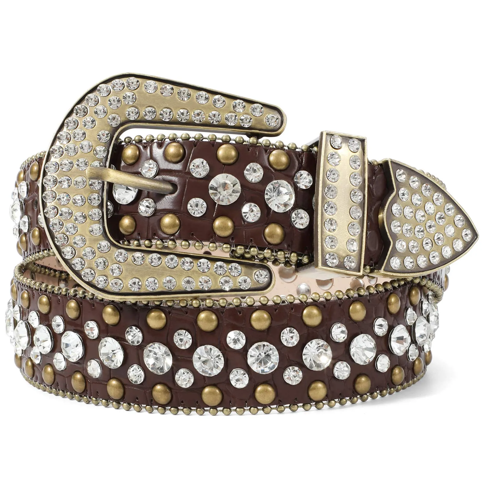 Western Cowgirl Rhinestone Belt for Jeans  Fashion Rhinestone Belt for Women Men  Ladies Bling Rhinestone Belt for Dress