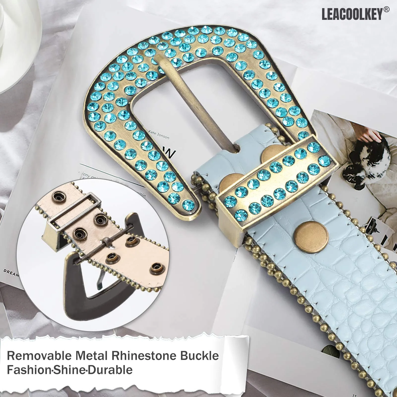 Western Cowgirl Rhinestone Belt for Jeans  Fashion Rhinestone Belt for Women Men  Ladies Bling Rhinestone Belt for Dress