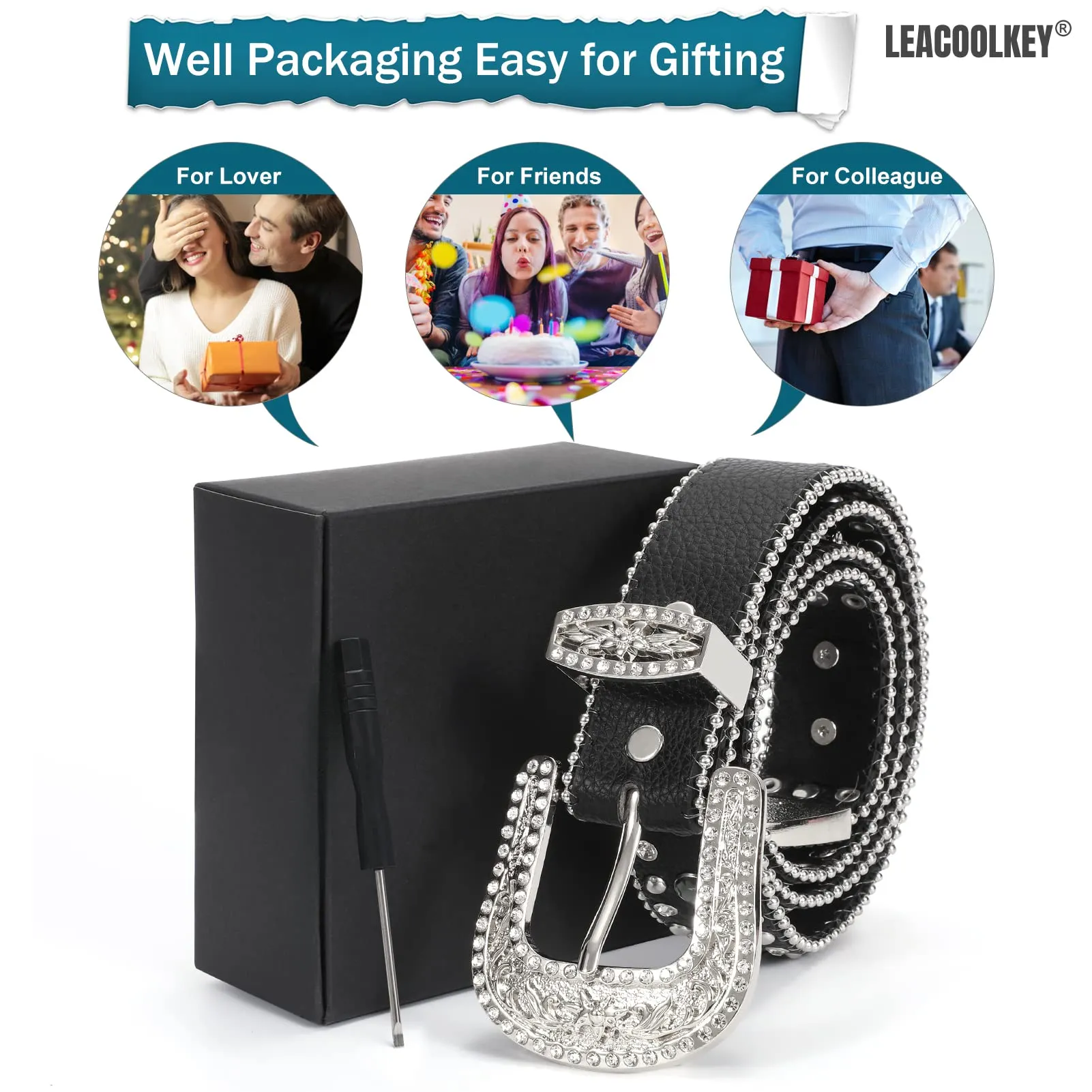 Western Cowgirl Rhinestone Belt for Jeans  Fashion Rhinestone Belt for Women Men  Ladies Bling Rhinestone Belt for Dress