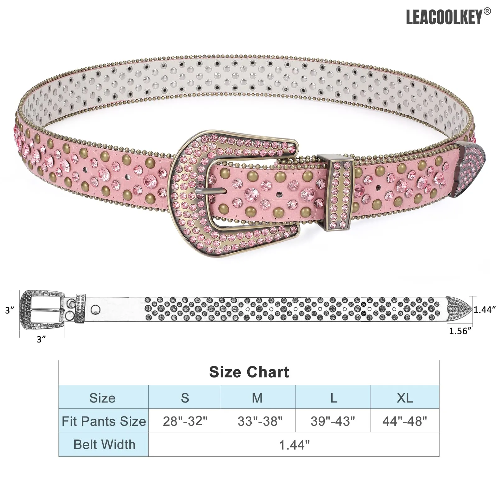 Western Cowgirl Rhinestone Belt for Jeans  Fashion Rhinestone Belt for Women Men  Ladies Bling Rhinestone Belt for Dress