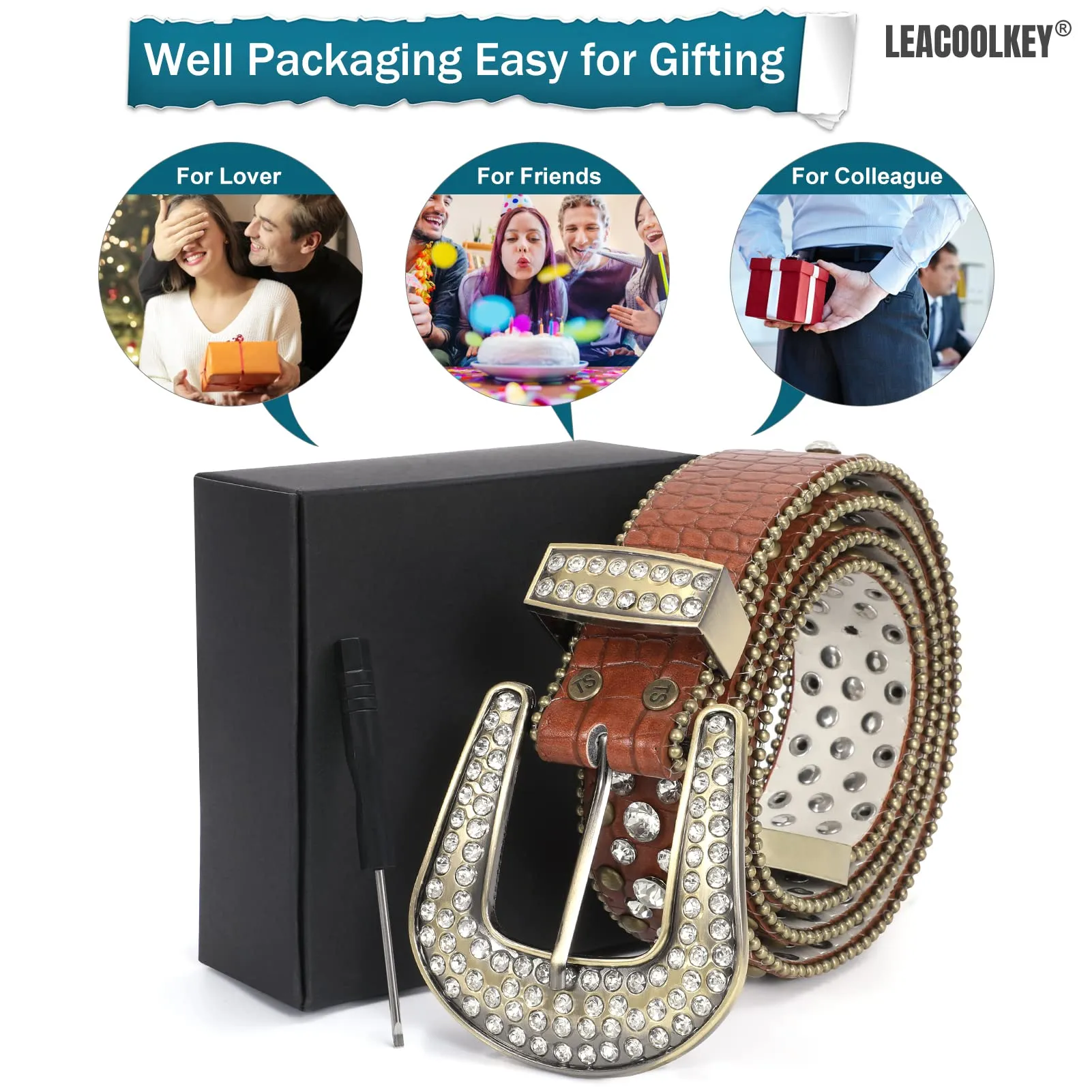 Western Cowgirl Rhinestone Belt for Jeans  Fashion Rhinestone Belt for Women Men  Ladies Bling Rhinestone Belt for Dress
