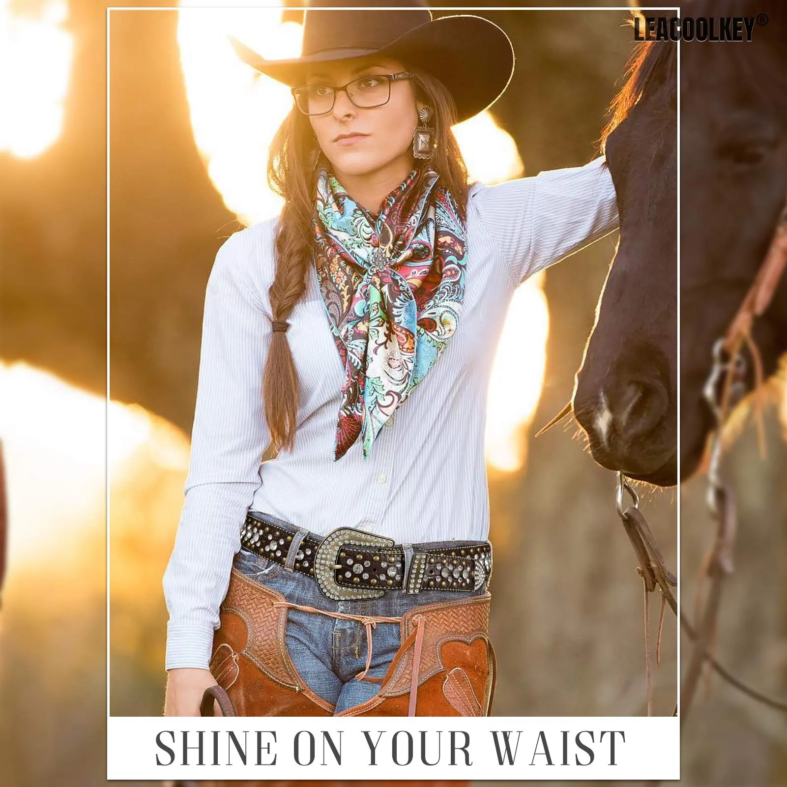 Western Cowgirl Rhinestone Belt for Jeans  Fashion Rhinestone Belt for Women Men  Ladies Bling Rhinestone Belt for Dress