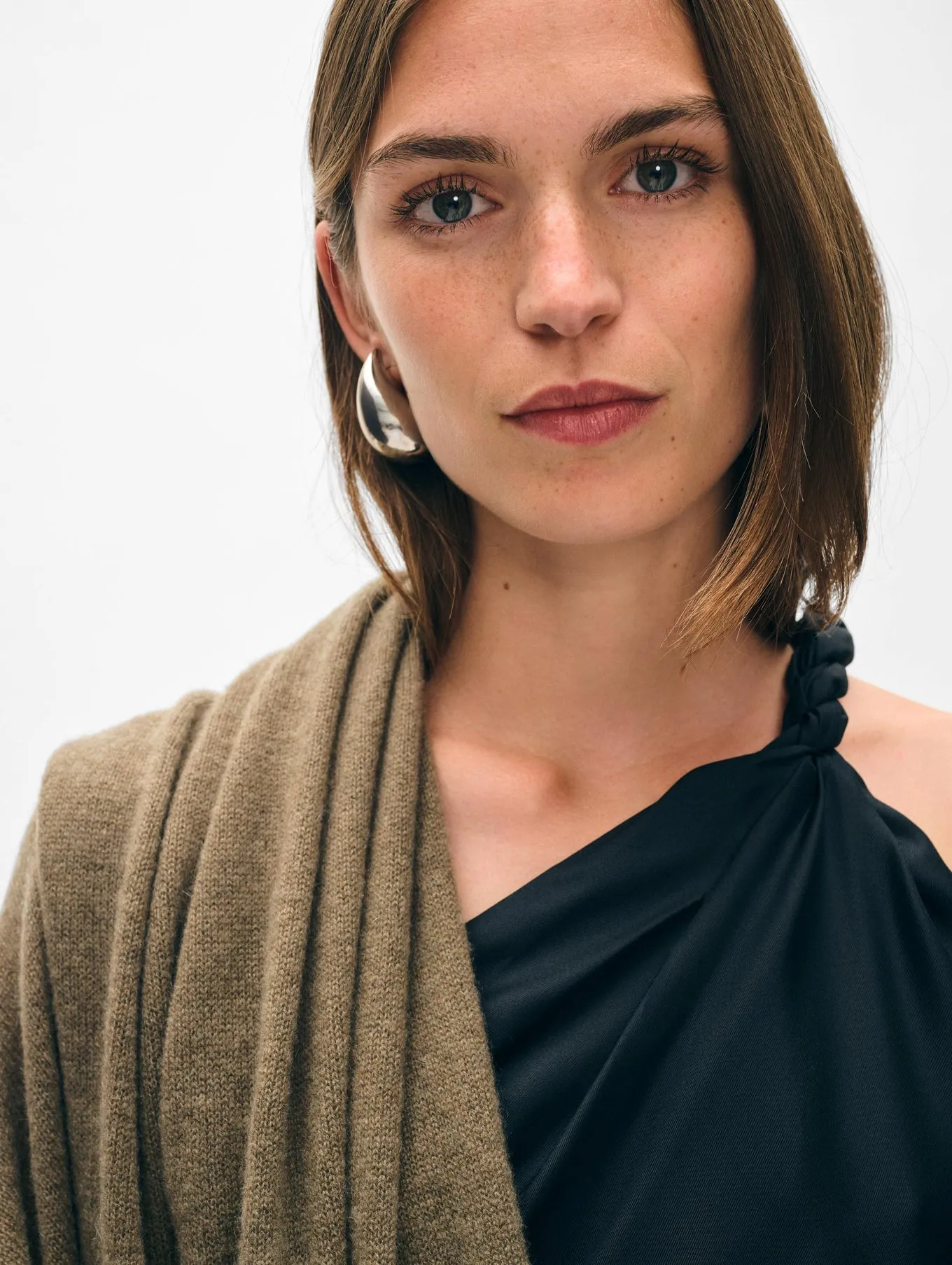 White   Warren - Cashmere Travel Wrap - Loden