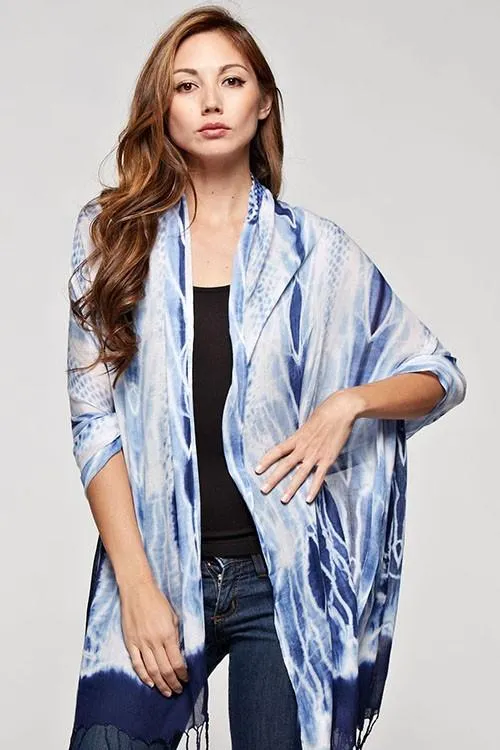 Wild Indigo Tie Dye Scarf