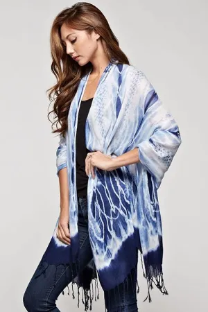 Wild Indigo Tie Dye Scarf