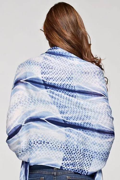 Wild Indigo Tie Dye Scarf
