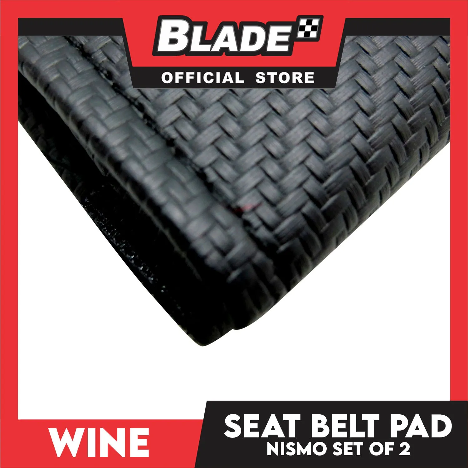 Wine Seat Belt Pad (Ralliart) Set of 2