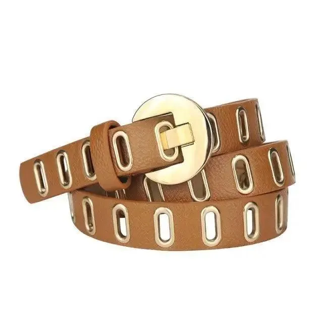 Women Casual Adjustable Leather Waistband Dresses Classic Belt Trendy Women's Fashionable Waistband Party Cute Vintage Belts For Female