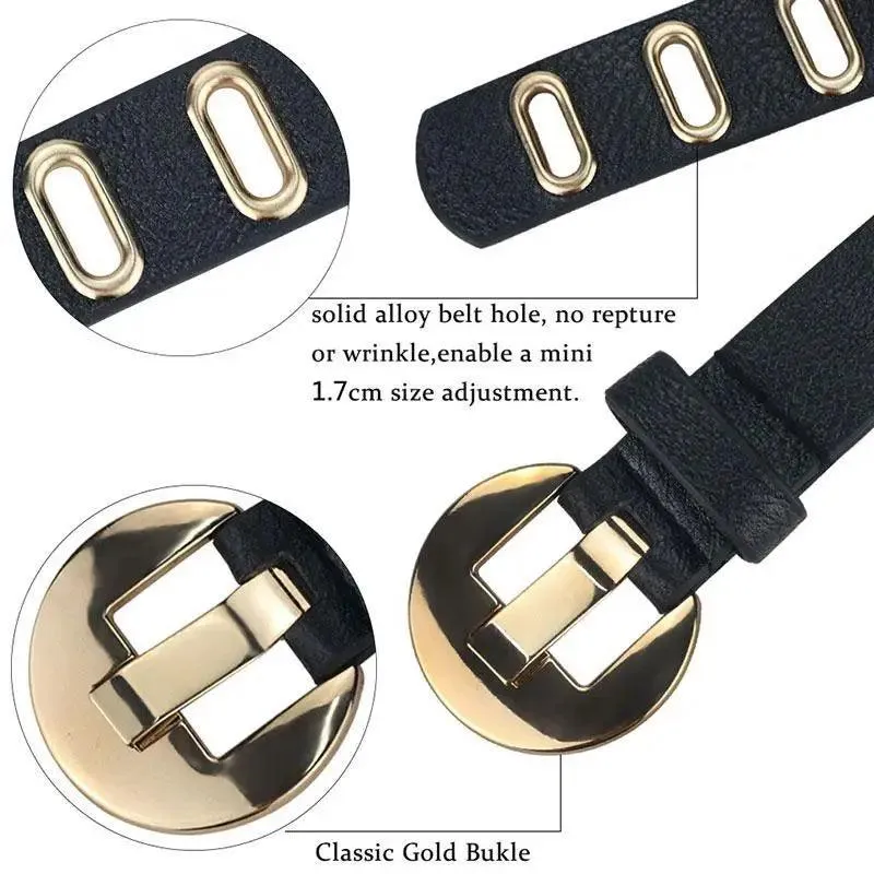 Women Casual Adjustable Leather Waistband Dresses Classic Belt Trendy Women's Fashionable Waistband Party Cute Vintage Belts For Female
