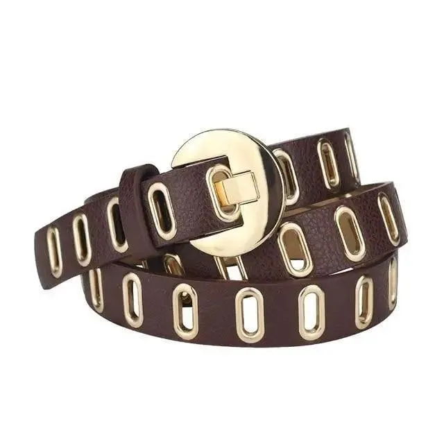 Women Casual Adjustable Leather Waistband Dresses Classic Belt Trendy Women's Fashionable Waistband Party Cute Vintage Belts For Female