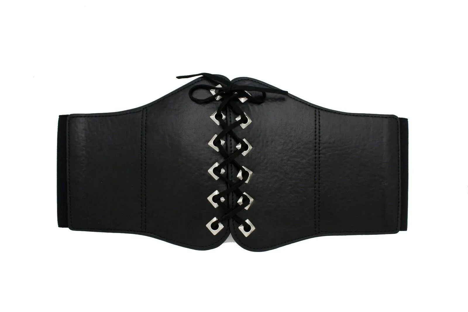 Women Elastic Waistband Wide High Waist Dressy Chic Fashion Corset Belt Size S M