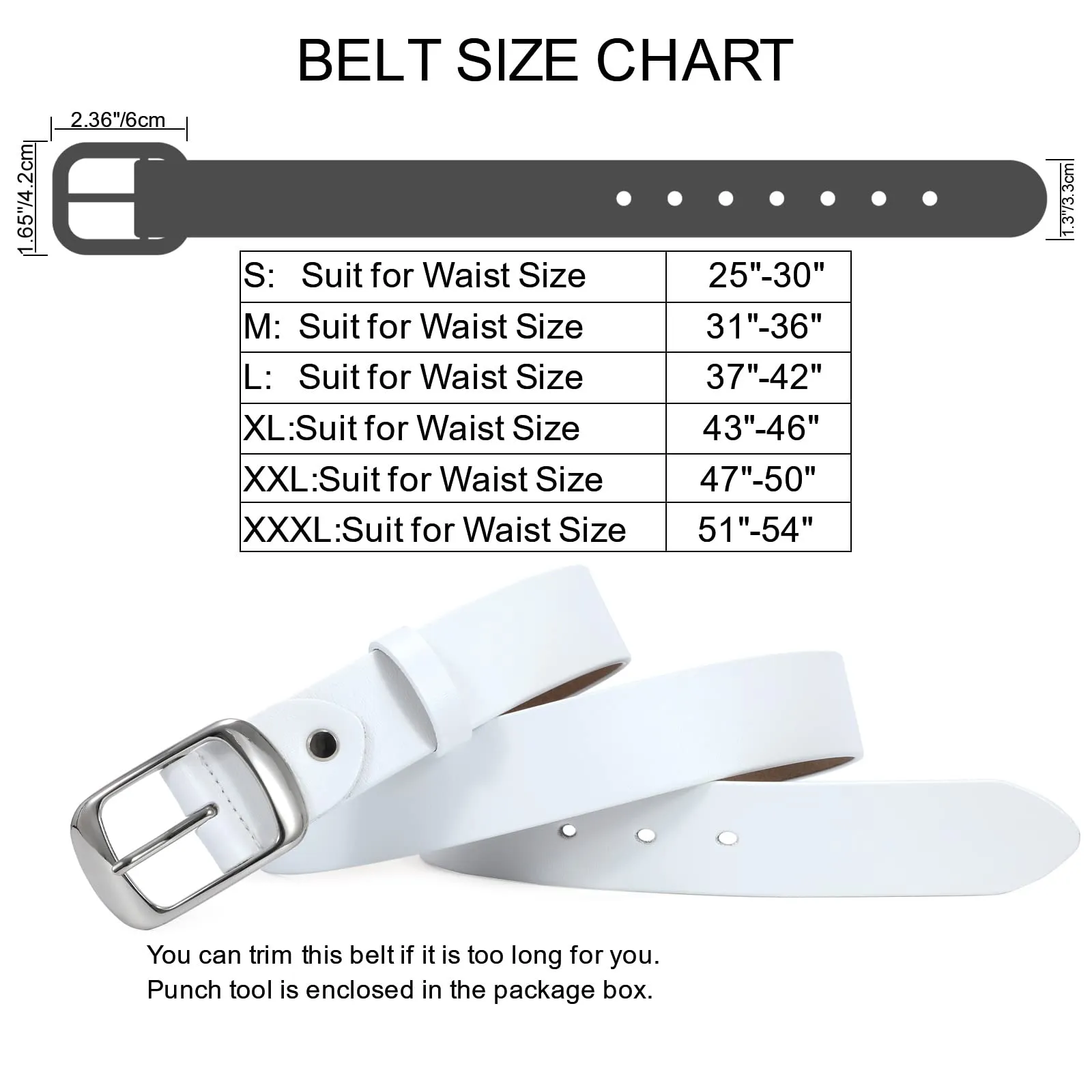 Women Leather Belts for Jeans Pants Fashion Dress Belt for Women with Solid Pin Buckle