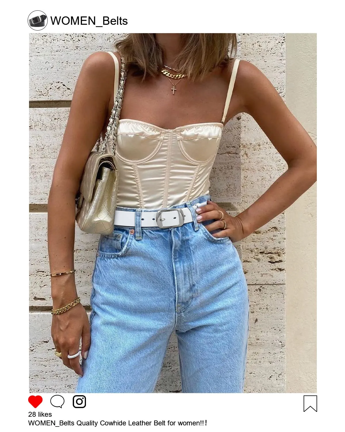 Women Leather Belts for Jeans Pants Fashion Dress Belt for Women with Solid Pin Buckle
