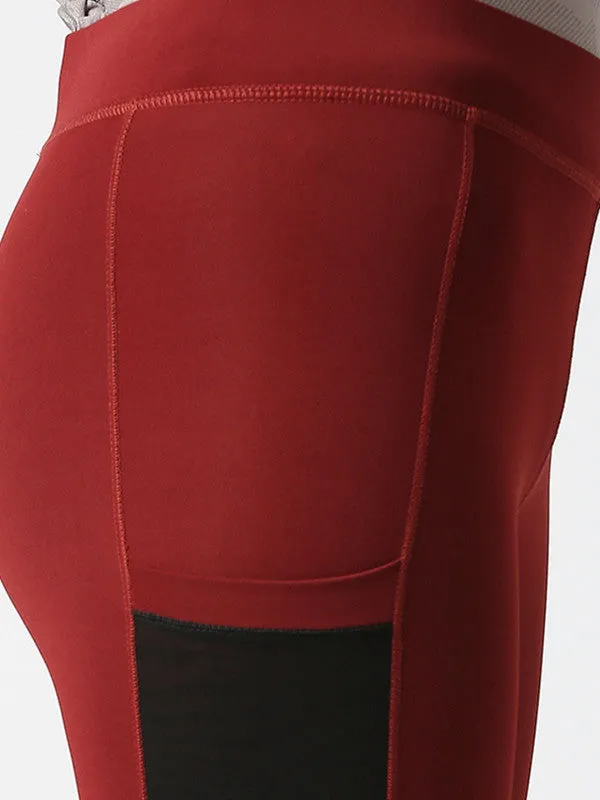 Women Maroon Solid Capri - WONDER CROP - MR