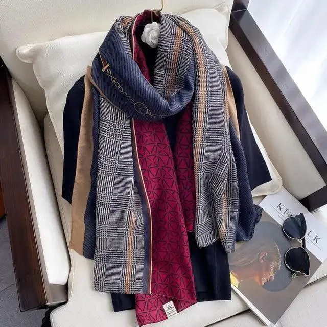 Women Scarf Leopard Print Cotton Large Size Scarfs For Winter Shawls Winter Warm Casual Wear For Women Lovely Floral Tassel Cotton ab Shawls Lady Silk Wraps Scarves