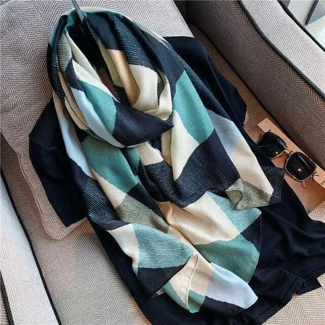 Women Scarf Leopard Print Cotton Large Size Scarfs For Winter Shawls Winter Warm Casual Wear For Women Lovely Floral Tassel Cotton ab Shawls Lady Silk Wraps Scarves