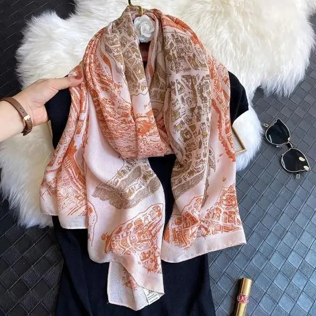 Women Scarf Leopard Print Cotton Large Size Scarfs For Winter Shawls Winter Warm Casual Wear For Women Lovely Floral Tassel Cotton ab Shawls Lady Silk Wraps Scarves