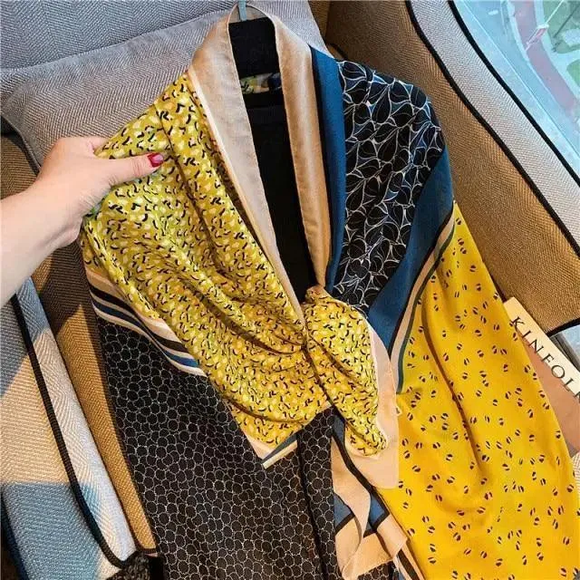 Women Scarf Leopard Print Cotton Large Size Scarfs For Winter Shawls Winter Warm Casual Wear For Women Lovely Floral Tassel Cotton ab Shawls Lady Silk Wraps Scarves