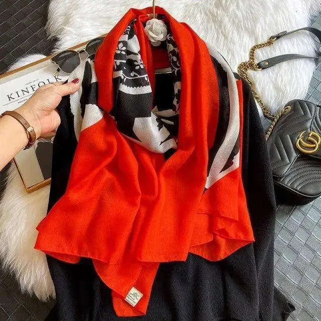 Women Scarf Leopard Print Cotton Large Size Scarfs For Winter Shawls Winter Warm Casual Wear For Women Lovely Floral Tassel Cotton ab Shawls Lady Silk Wraps Scarves