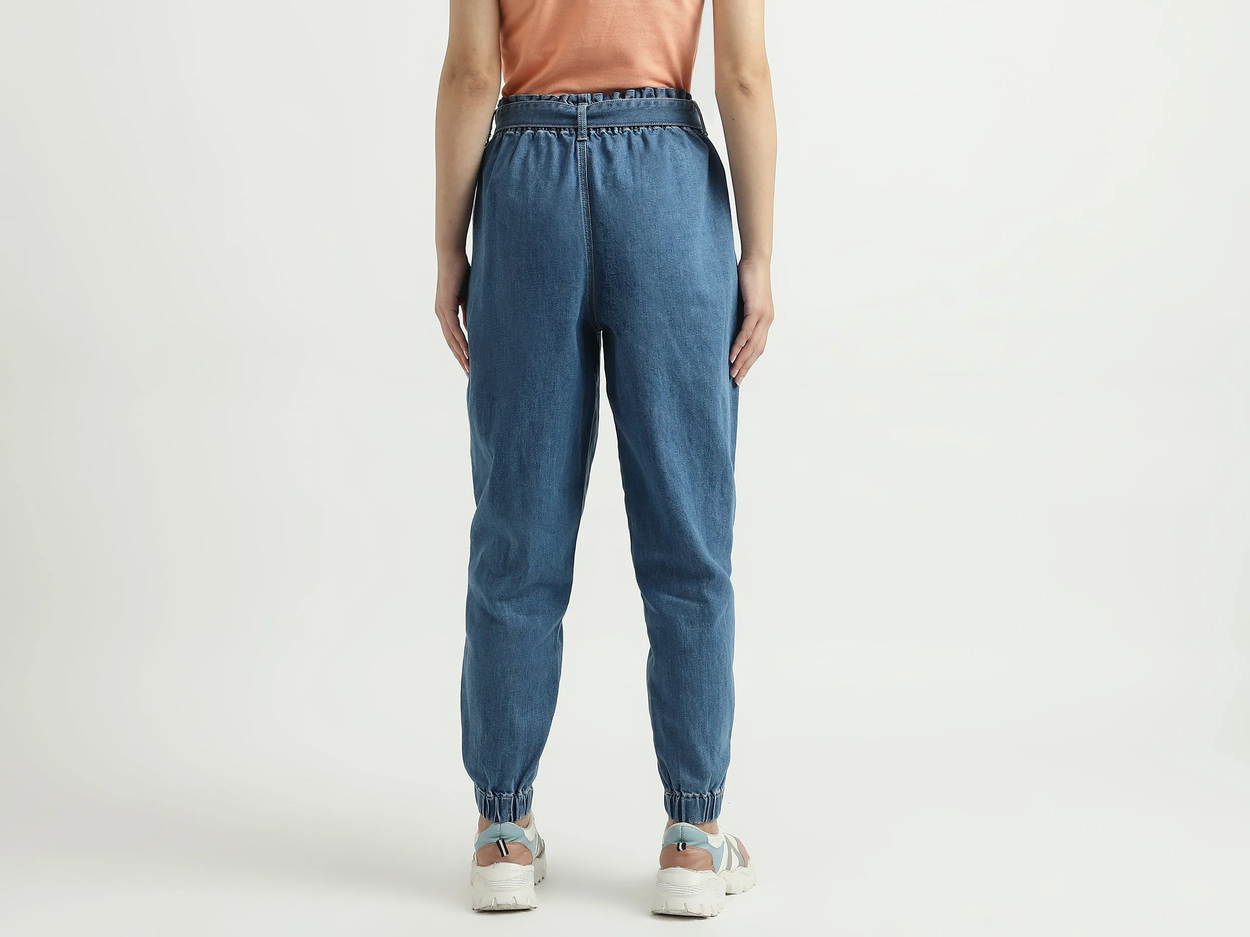 Women Solid Boxy Fit Jeans