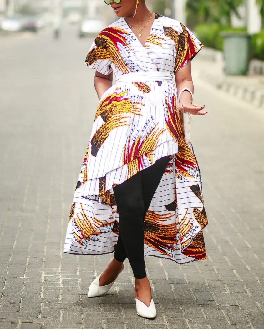 Women's Fashion Print Dress Top