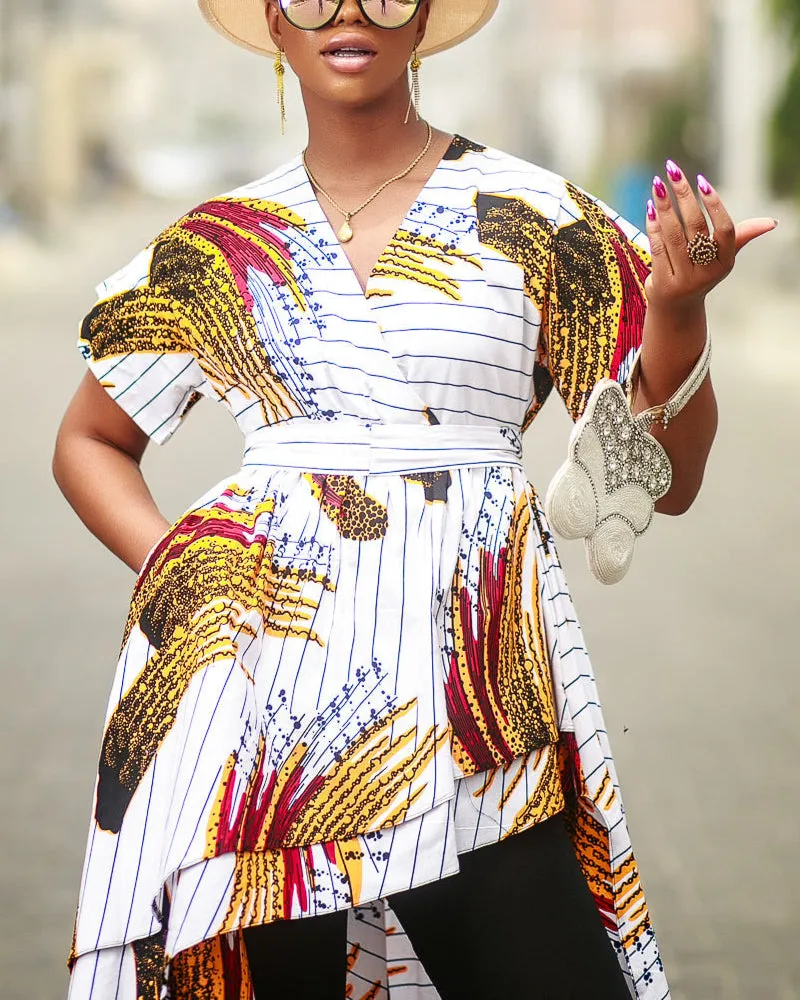 Women's Fashion Print Dress Top