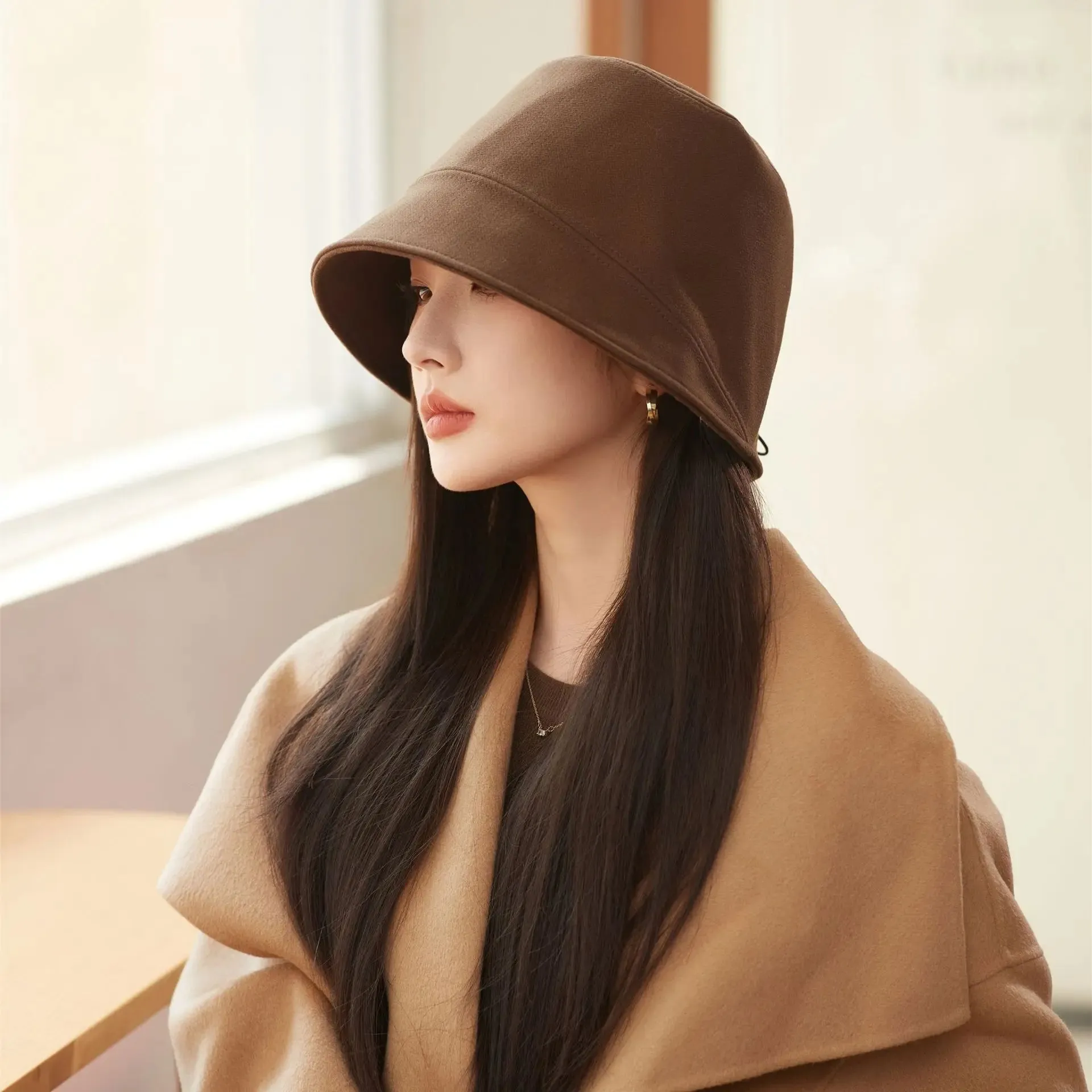 Women's Veiled Fisherman Bucket Hat - Spring & Fall