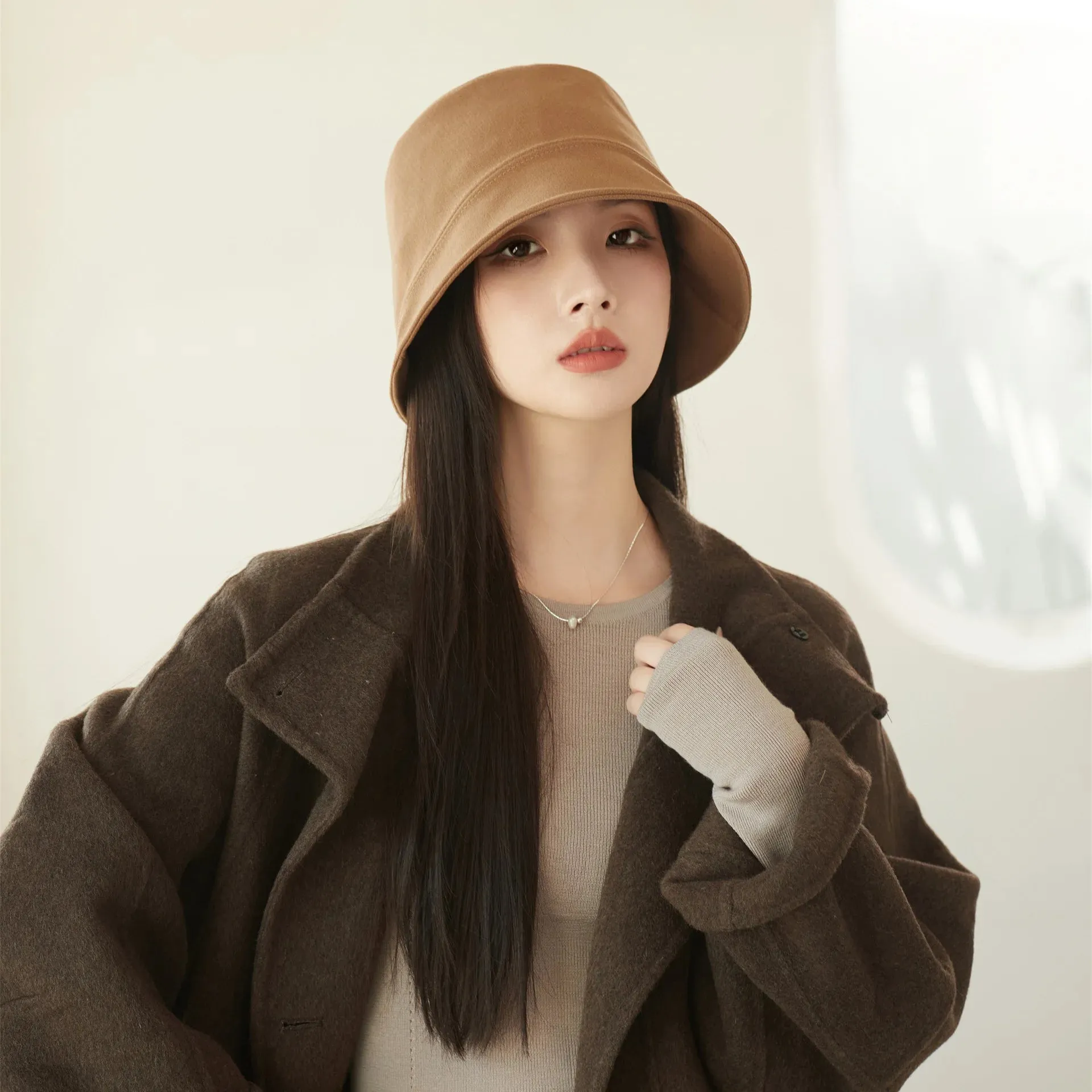 Women's Veiled Fisherman Bucket Hat - Spring & Fall