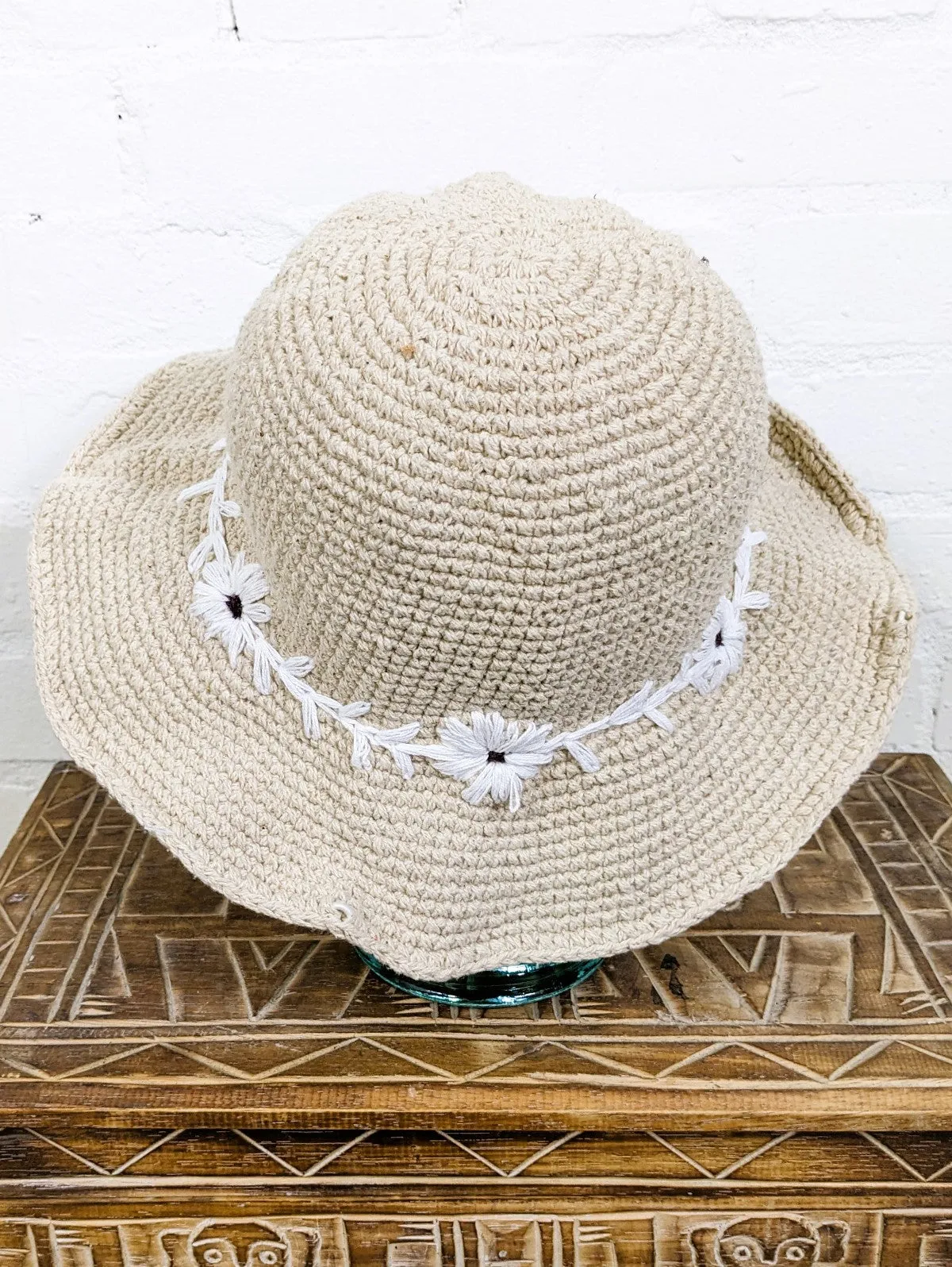 Wool Flower Hat