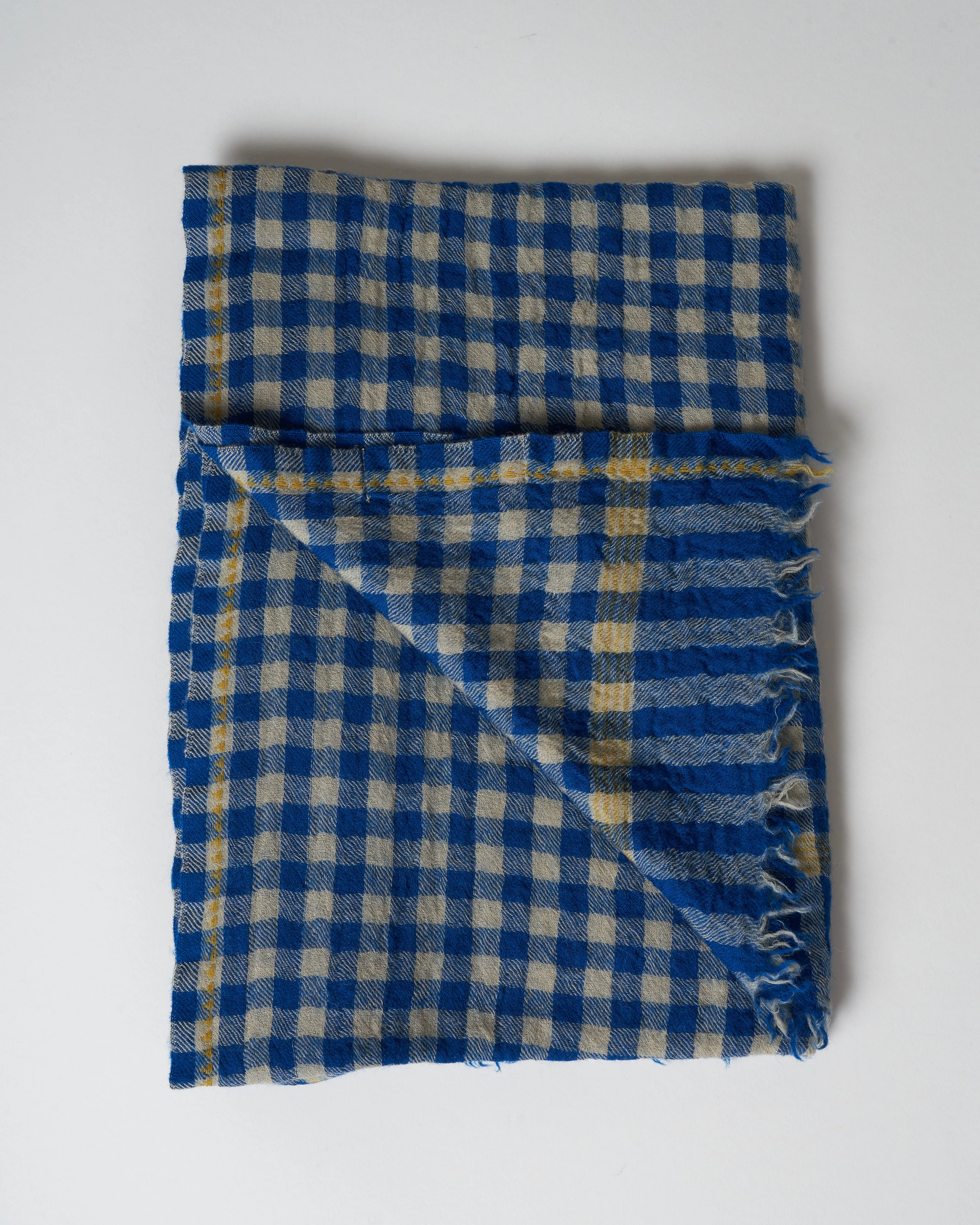 wool scarf - japan blue