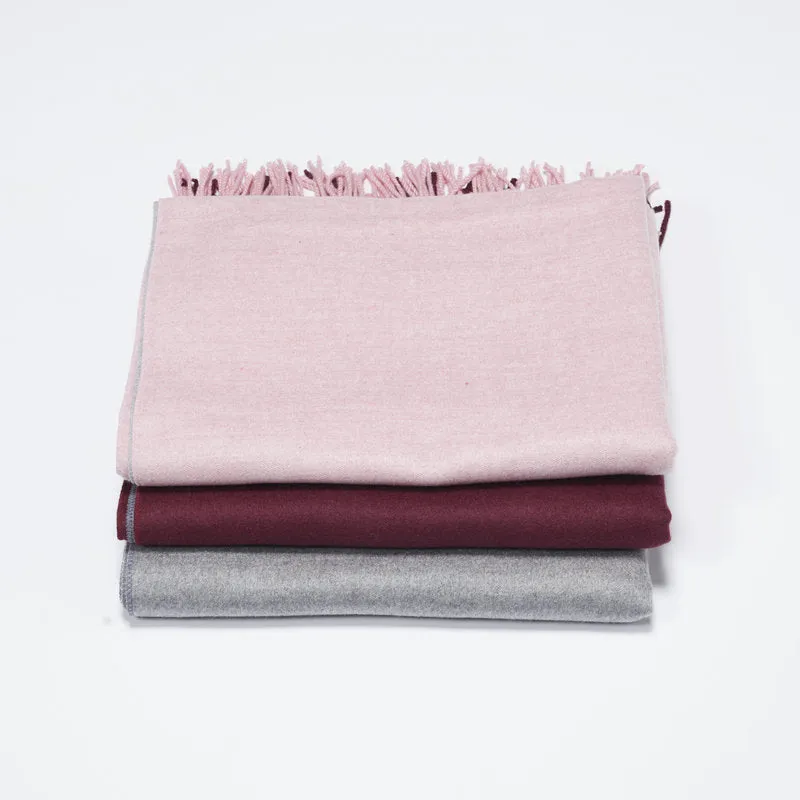 WS104 Warm Scarf Double Sided Grey