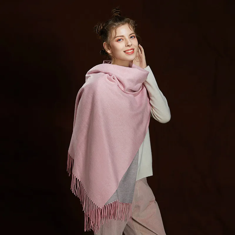 WS104 Warm Scarf Double Sided Grey