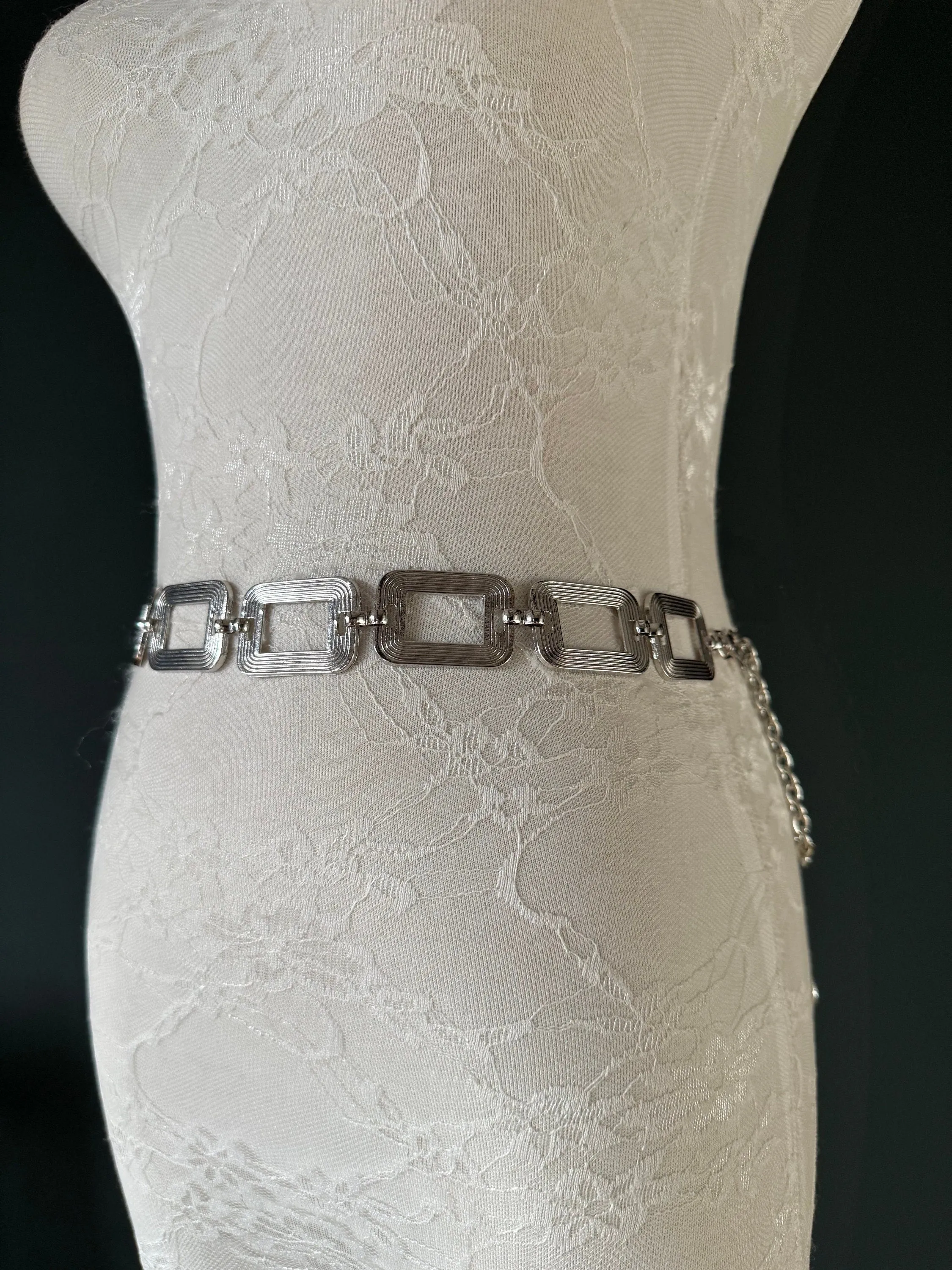 X-long Belt, Metal Ring Chain Belt, Silver, Gold, Statment Belt, Handmade, Fashion Belt, Accessory, Swimwear, Teen Sizes, XXXXL sizes, Gift