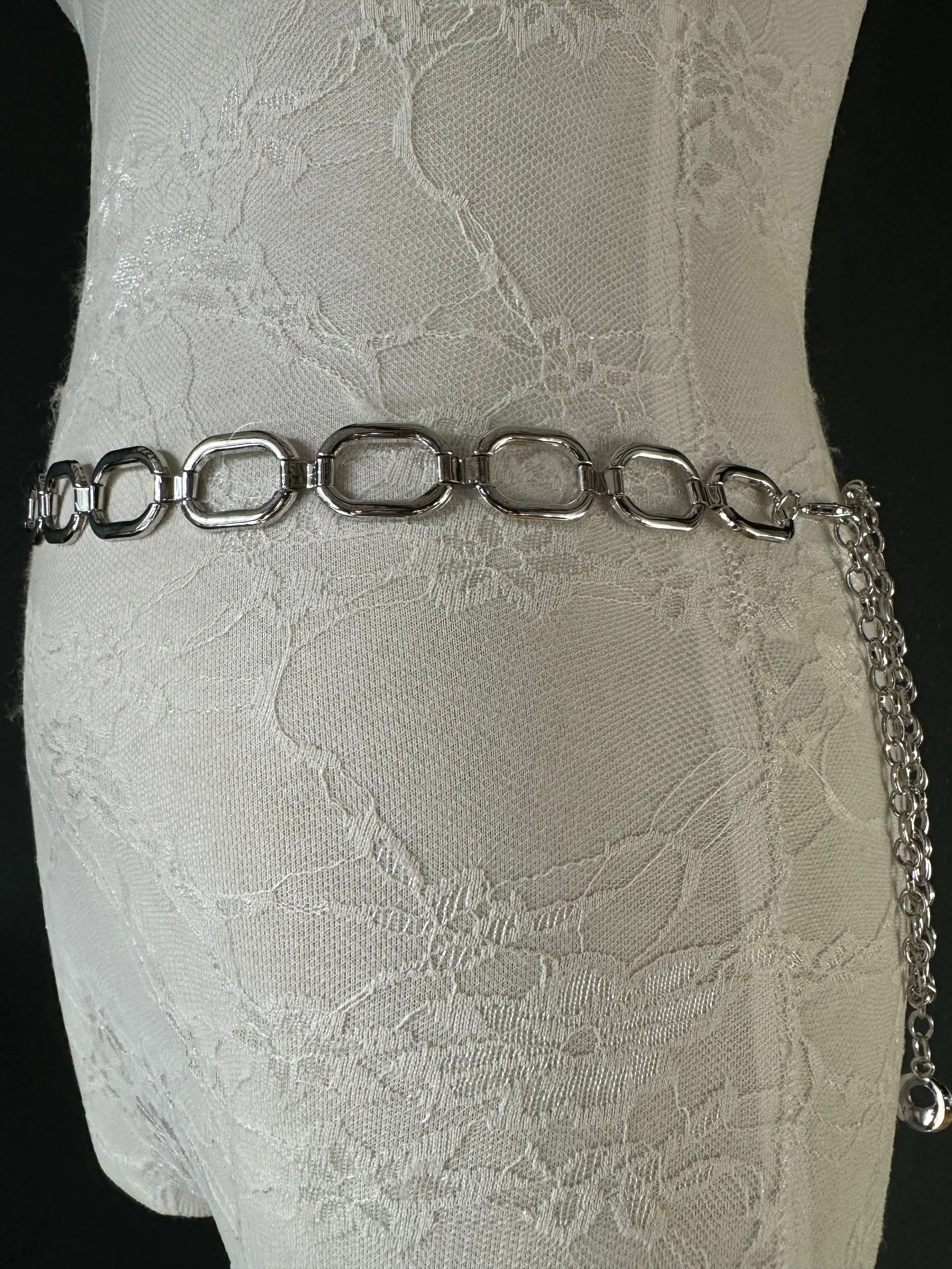 X-long Belt, Metal Ring Chain Belt, Silver, Gold, Statment Belt, Handmade, Fashion Belt, Accessory, Swimwear, Teen Sizes, XXXXL sizes, Gift