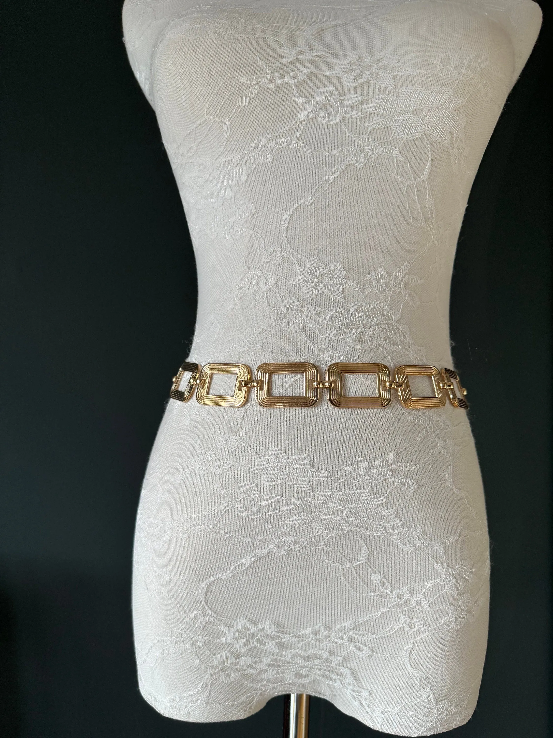 X-long Belt, Metal Ring Chain Belt, Silver, Gold, Statment Belt, Handmade, Fashion Belt, Accessory, Swimwear, Teen Sizes, XXXXL sizes, Gift