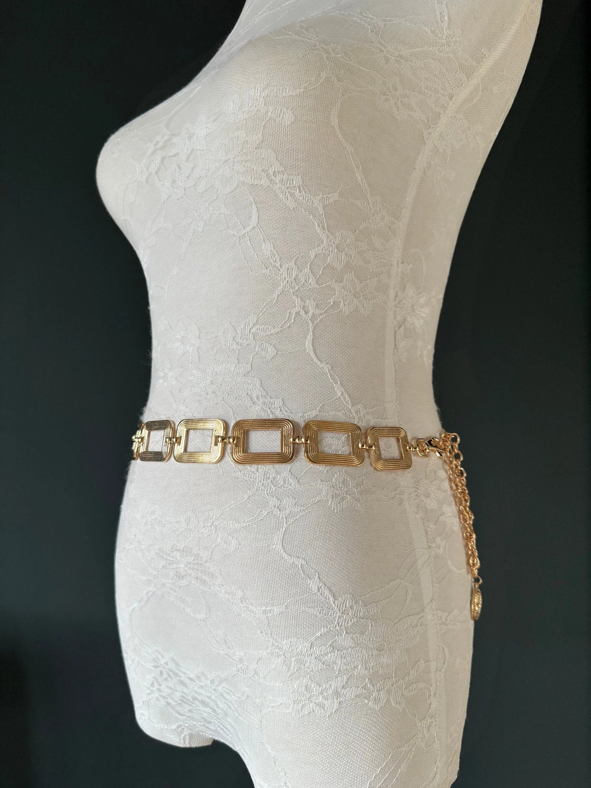X-long Belt, Metal Ring Chain Belt, Silver, Gold, Statment Belt, Handmade, Fashion Belt, Accessory, Swimwear, Teen Sizes, XXXXL sizes, Gift