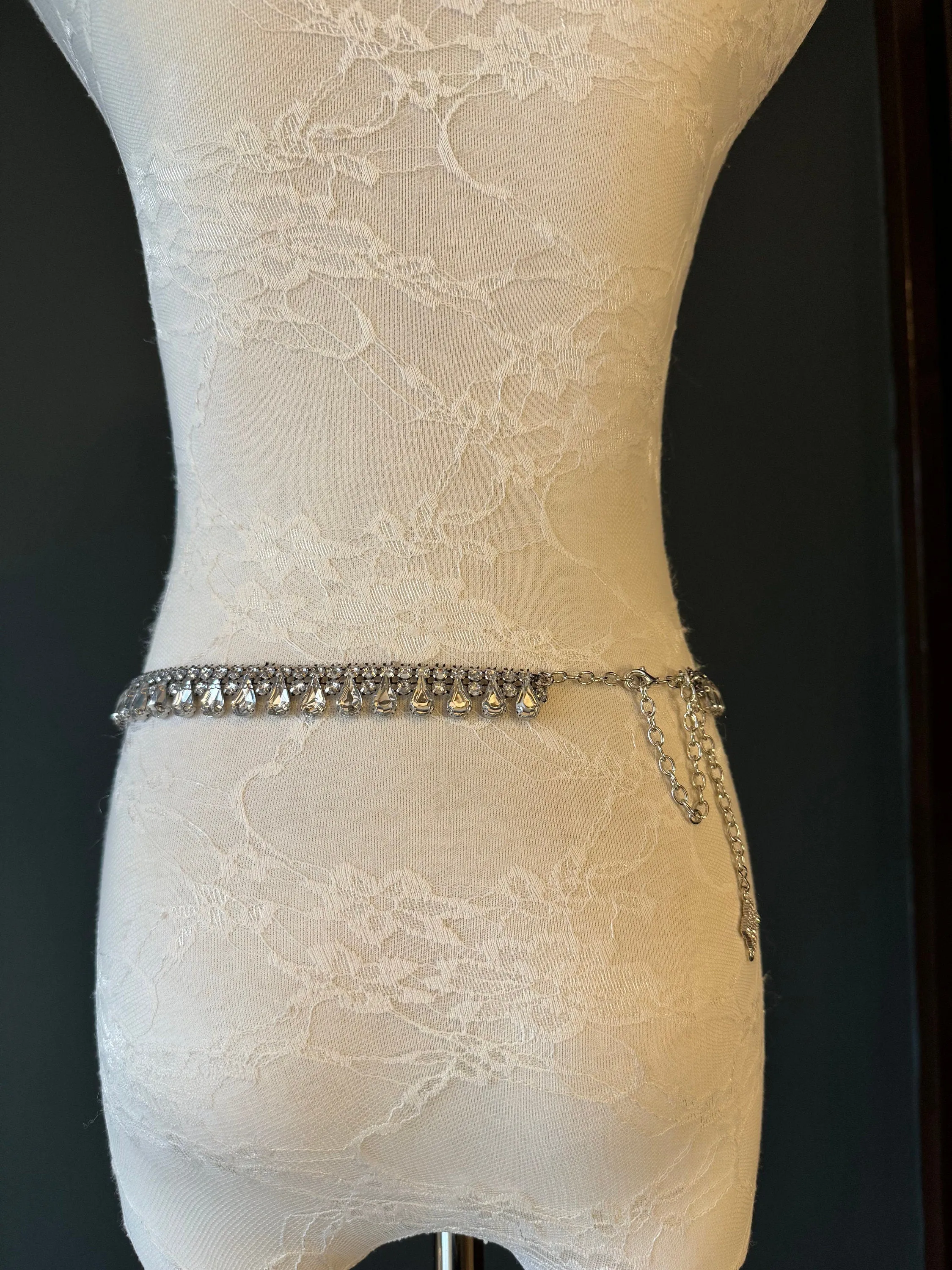 X-long Belt, Silver Rhinestone Belt, Bridal, Fashion, Swimwear, Belt, Silver, Plus Sizes, UK 2-36, Dresses, Bridal Belt