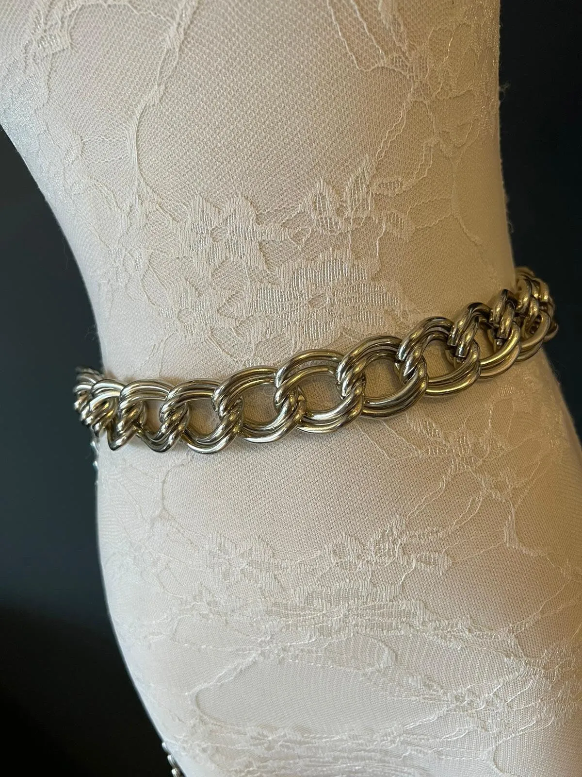 X-long Chunky Chain Belt, Heavy Chain Belt, Silver, Gold, Fashion Belt, UK Sizes 2-34