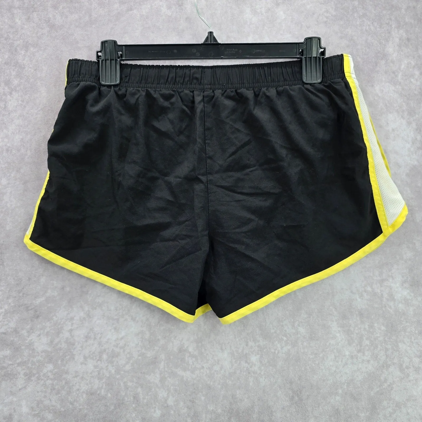 Xersion Black Yellow White Activewear Running Jogging Shorts Bottoms Pants Small