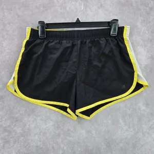 Xersion Black Yellow White Activewear Running Jogging Shorts Bottoms Pants Small