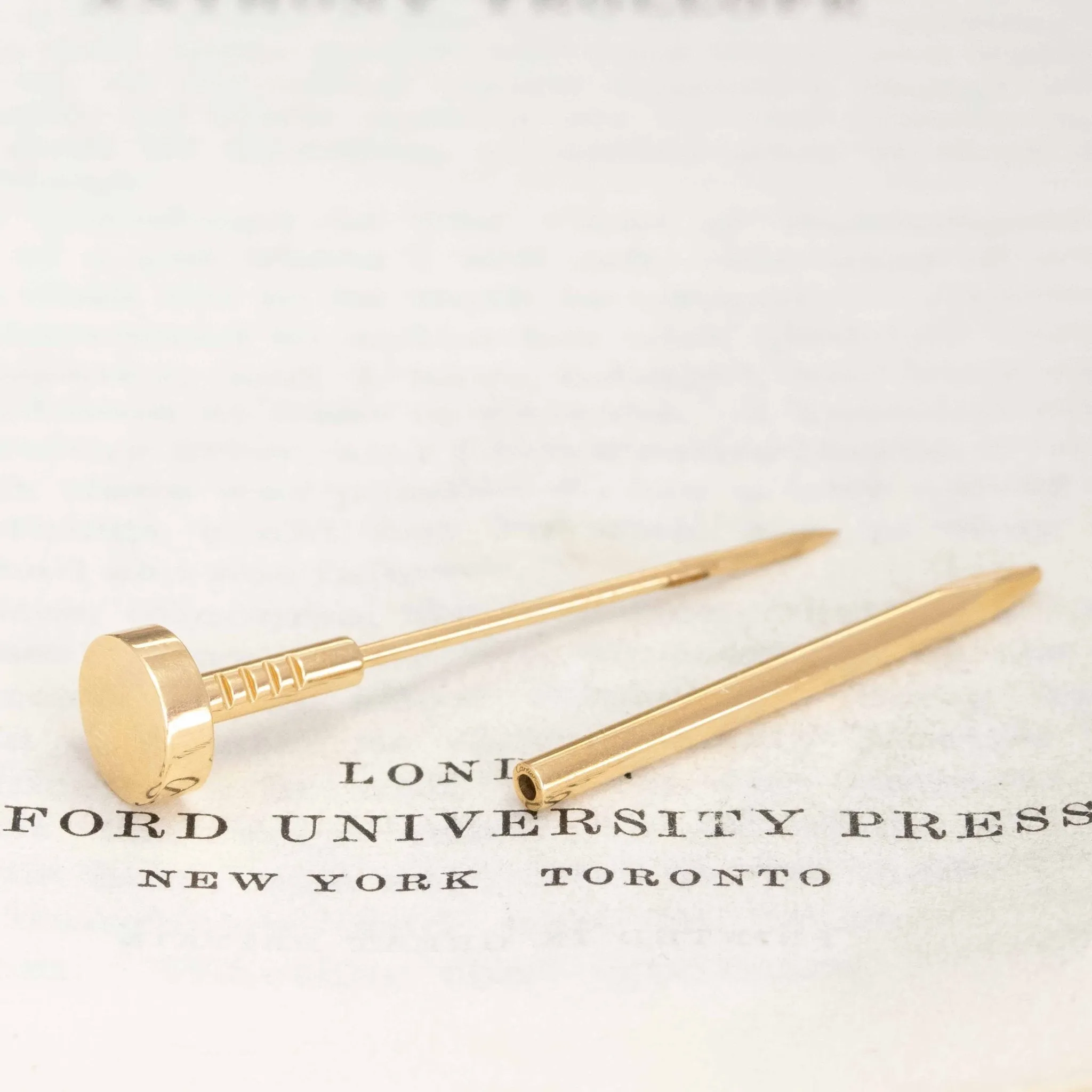 Yellow Gold Nail Jabot, by Cartier France