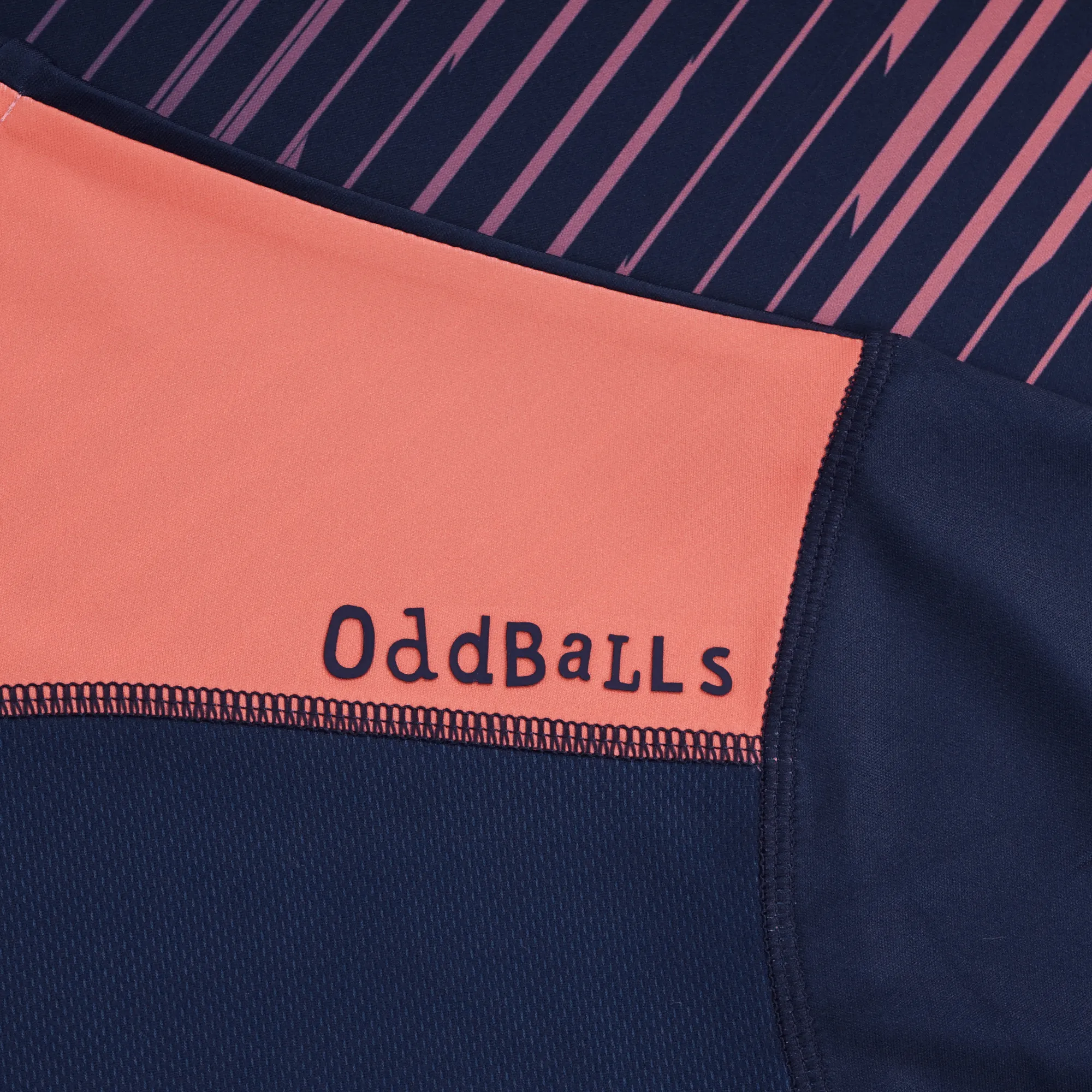 Zig Zag - Navy / Coral - Flex Fit - Mens Training T-Shirt