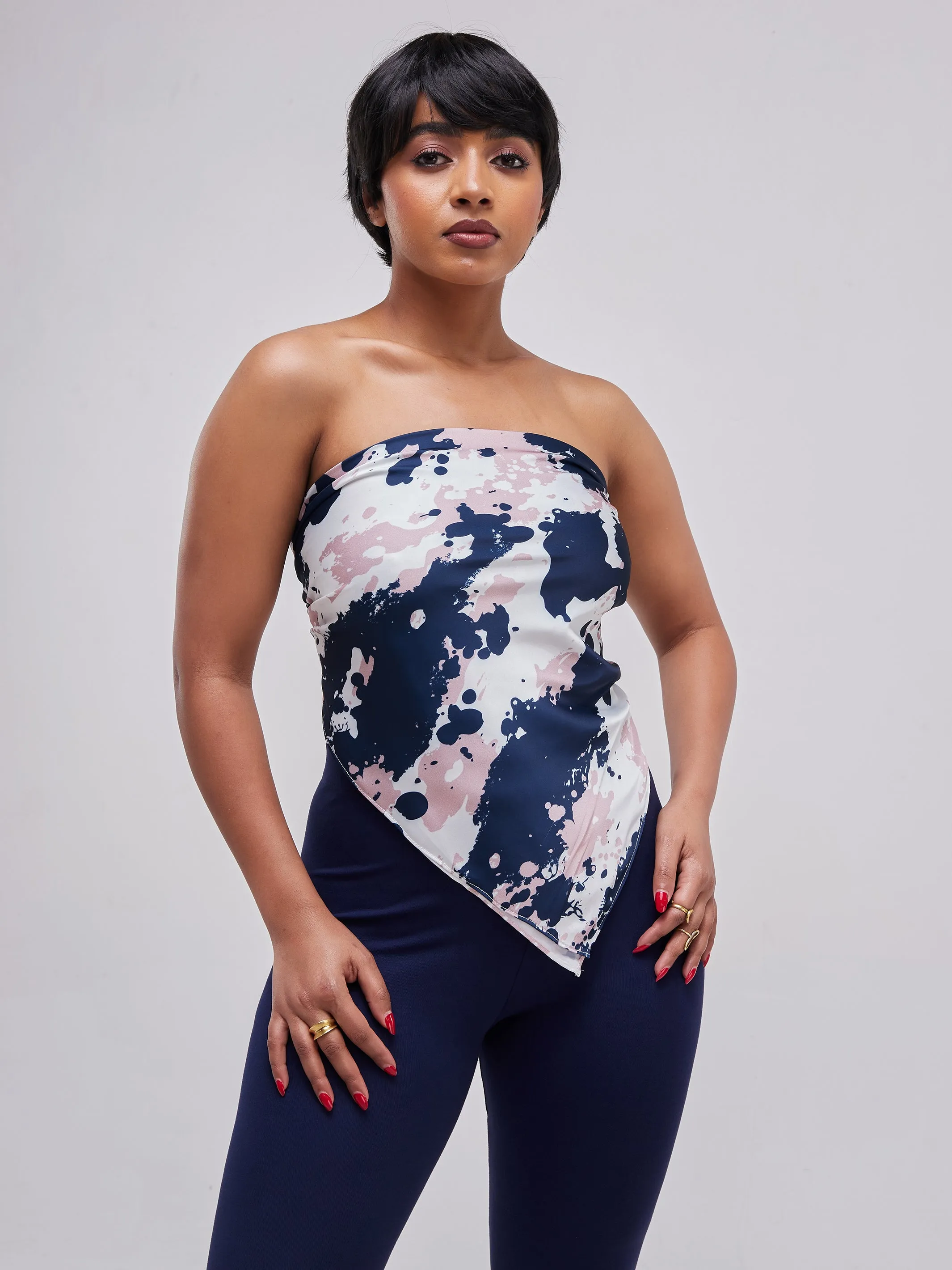 Zoya Essentials Satin Scarf - Pink Camo